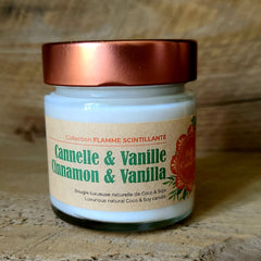 Bougie Crépitante  -  Cannelle & Vanille